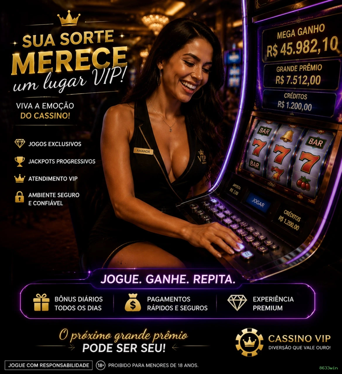 Cassino ao vivo no Brasil | 8633win: segura e premiada